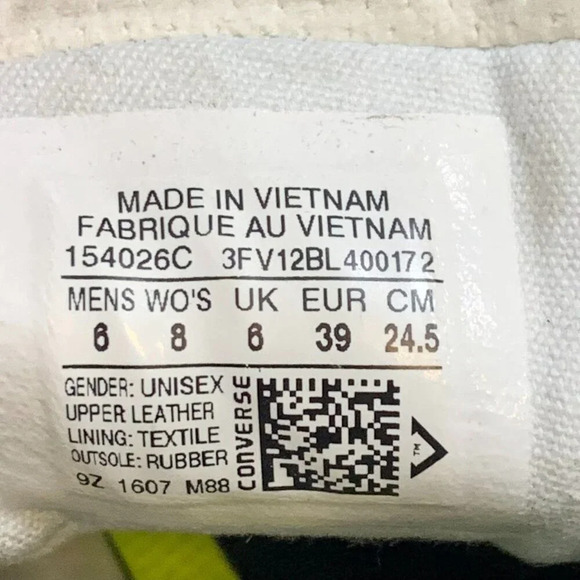 Converse Unisex Chuck Taylor II Athletic 154026C Lace‎ Up Sneaker M6/W 8 - Picture 13 of 14